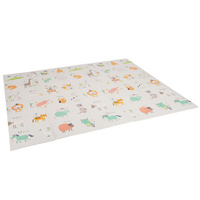 KiddyMoon Babymatte Zweiseitige Krabbelmatte Schaumstoffmatte Für Kinder Kindermatte Kindgerechte Muster Spielplatz Entwicklung Sicherer Und Bequemer Ideal Für Drinnen Und Draußen, Orange-Zirkus, 180x200x1cm