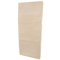 KiddyMoon Kinder Matratzen Aufklappen aus Schaumstoff Kindermatratze Kleinkindmatratze Kinderzimmer Faltmatratze, beige, Matratzen mit Kissen