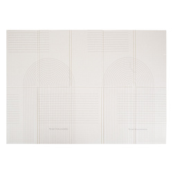 KiddyMoon Babymatte Zweiseitige Krabbelmatte Schaumstoffmatte Für Kinder Kindermatte Kindgerechte Muster Spielplatz Entwicklung Sicherer Und Bequemer Ideal Für Drinnen Und Draußen, Beige-Streifen, 150x200x1cm