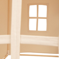 KiddyMoon Spielhaus Kinderzelt Für Kinder Kinderhaus Faltbares Design Kinder Spielzelt Indoor Kreativität Kuschelecke Kinderzelt Perfekt Für Drinnen Und Draußen Kinderzimmer, Naturfarbe:pastellbeige/weiß/perle, 400 Bälle