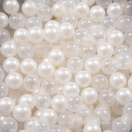 Baby Spielzelt Mit Plastikbällen Für Kinder Leicht und Kompakt ideal für Drinnen Und Draußen Fördert Sensorische Integration Schneller Aufbau, blau:perle-transparent, 600 Bällen