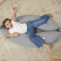 KiddyMoon Peapod Sensorischer Stuhl für Kinder Aufblasbarer Entlastungstherapie, grau, M