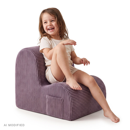 KiddyMoon KM-FT-CLOUD Möbel Sessel, violett