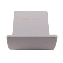 KiddyMoon Balance Board aus Holz für Kinder, Babys Montessori Spielzeug, Gleichgewicht, Balancieren Babys Holzspielzeug, Balancebrett Wackelbrett Gleichgewicht, Grau, 83x29,5x1,7 cm/Filz