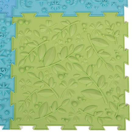 KiddyMoon Sensorik-Puzzlematte für Kinder Therapiematte, Mehrfarbig, 6 Stücke