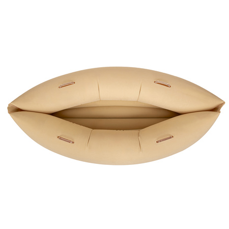 KiddyMoon Peapod Sensorischer Stuhl für Kinder Aufblasbarer Entlastungstherapie, beige, L