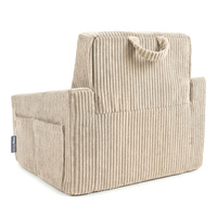KiddyMoon Klappbarer Kindersessel aus Schaumstoff Kindersofa, beige, UNI