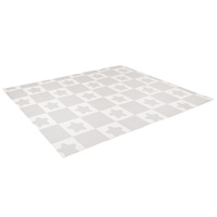 KiddyMoon Babymatte Zweiseitige Krabbelmatte Schaumstoffmatte Für Kinder Kindermatte Kindgerechte Muster Spielplatz Entwicklung Sicherer Und Bequemer Ideal Für Drinnen Und Draußen, Weiß-Pinguin, 180x200x1cm