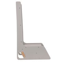 KiddyMoon Kinder Rutsche Aus Holz Stabile Kleinkinderrutsche Multifunktion Montessori, grau, Groß