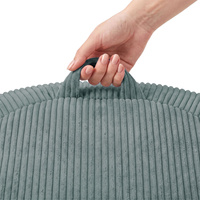 KiddyMoon Sitzsack für Kinder 2-in-1 Spielzeug Aufbewahrung 80x80x50cm, zielony