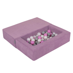 KiddyMoon Kindersofa und Bällen Für Kinder Weiches Schaumstoff-Sofa Leich Modulares Sofa Vielseitig Abnehmbarer Bezug Perfekt für Spiel Lernen und Entspannung, , Sofa + 100 Bälle