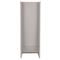 KiddyMoon Kinder Rutsche Aus Holz Stabile Kleinkinderrutsche Multifunktion Montessori, grau, Groß