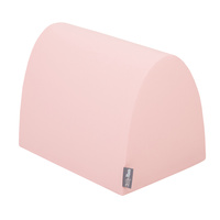 KiddyMoon Spielplatz aus Schaumstoff mit Rund Bällebad (300 Bälle) Ballgruben für Babys Spielbad Hindernisläufen, Hergestellt in der EU, pink:puderrosa/perle/transparent, Bällebad (300 Bälle) + Version 1