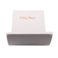 KiddyMoon Balance Board aus Holz für Kinder, Babys Montessori Spielzeug, Gleichgewicht, Balancieren Babys Holzspielzeug, Balancebrett Wackelbrett Gleichgewicht, Weiß, Brett