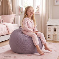 KiddyMoon Kindersitzsack Organizer Polyester mit Reißverschluss Sitzfunktio, violett, Sack