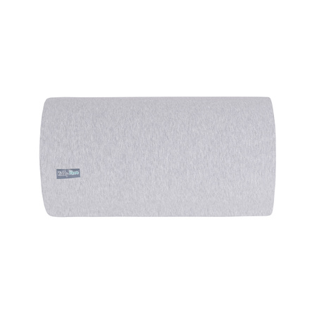 KiddyMoon Spielplatz Aus Schaumstoff Mit Samt Rund Bällebad Ballgruben Für Babys Spielbad Hindernisläufen, Hergestellt In Der EU, hellgrau, Nackenrolle