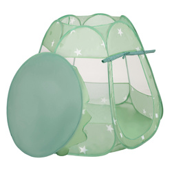 Baby Spielzelt Mit Plastikbällen Für Kinder Leicht und Kompakt ideal für Drinnen Und Draußen Fördert Sensorische Integration Schneller Aufbau, minze:weiß/grau/mint/puderrosa, 200 Stück