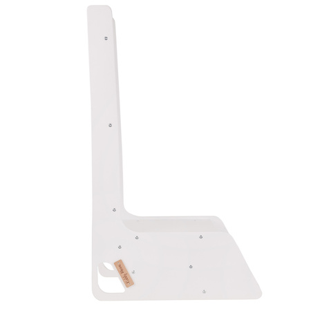 KiddyMoon Rutsche / Sitz 2in1 aus Holz für Kleinkinder, Freistehende Rutsche SC-002, weiß, Groß