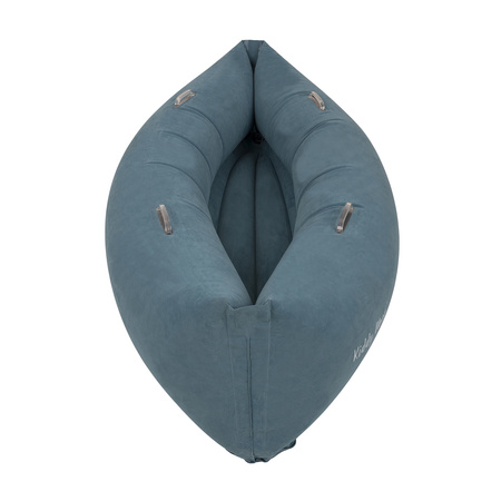 KiddyMoon Peapod Sensorischer Stuhl für Kinder Aufblasbarer Entlastungstherapie, blau, L