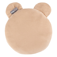 Kiddymoon Kuschelkissen Dekkokissen Velours Samt Tiere Kinderzimmer Kinderzubehör, beige, UNI
