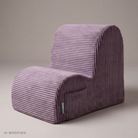 KiddyMoon KM-FT-CLOUD Möbel Sessel, violett