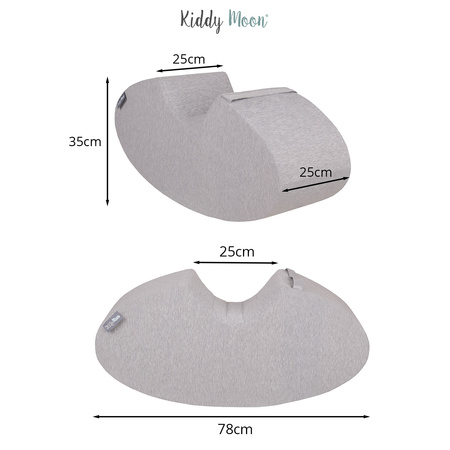 KiddyMoon Schaumstoff Wippe Baby Hüpfer für Kinder, waldgrün, M