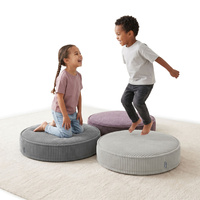 KiddyMoon 3-Teilige Schaumstoff Elements für Kinder Kinderzimmer-Accessoire, dunkelgrau/violett/hellgrau, Lx3