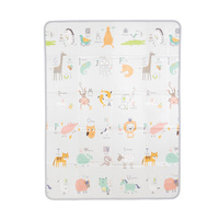 KiddyMoon Matte FM-002, Orange-Zirkus, 180x150x0,6cm