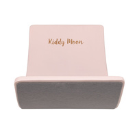 KiddyMoon Balance Board aus Holz für Kinder, Babys Montessori Spielzeug, Gleichgewicht, Balancieren Babys Holzspielzeug, Balancebrett Wackelbrett Gleichgewicht, Pink, 83x29,5x1,7 cm/Filz