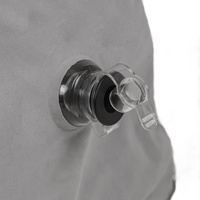 KiddyMoon Peapod Sensorischer Stuhl für Kinder Aufblasbarer Entlastungstherapie, grau, L