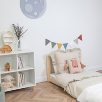 Kiddymoon Kuschelkissen Dekkokissen Velours Samt Tiere Kinderzimmer Kinderzubehör, , UNI