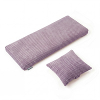 KiddyMoon Matratze mit Kissen für Balance Board Rippenstrick Bezug Waschbarer Bezug, violett, Matratze/Kissen