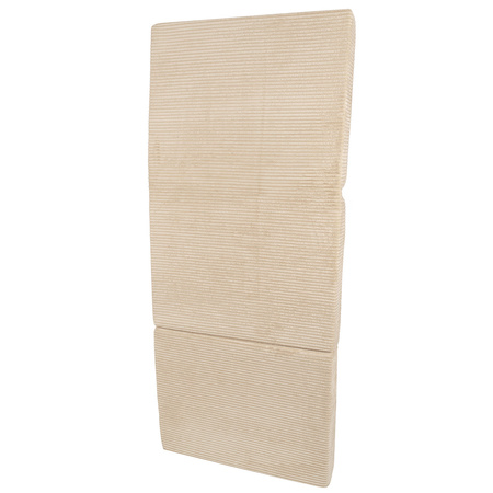 KiddyMoon Kinder Matratzen Aufklappen aus Schaumstoff Kindermatratze Kleinkindmatratze Kinderzimmer Faltmatratze, beige, Matratzen mit Kissen