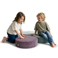KiddyMoon 3-Teilige Schaumstoff Elements für Kinder Kinderzimmer-Accessoire, grün/hellgrau/violett, Mx3
