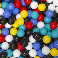 Spielhaus Spielzelt Feuerwehrhaus Faltbares Für Kinder Realistisches Design Langlebige Und Sichere Materialien Leicht Zu Montieren Perfekt Für Drinnen Und Draußen, rot-grau:schwarz/wieß/blau/rot/gelb/türkis, 100 Bälle