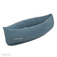KiddyMoon Peapod Sensorischer Stuhl für Kinder Aufblasbarer Entlastungstherapie, blau, L