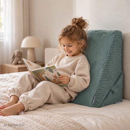 KiddyMoon Modulares Kinderkissen aus Polyester für Kinder, grün, M