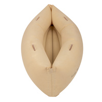 KiddyMoon Peapod Sensorischer Stuhl für Kinder Aufblasbarer Entlastungstherapie, beige, L