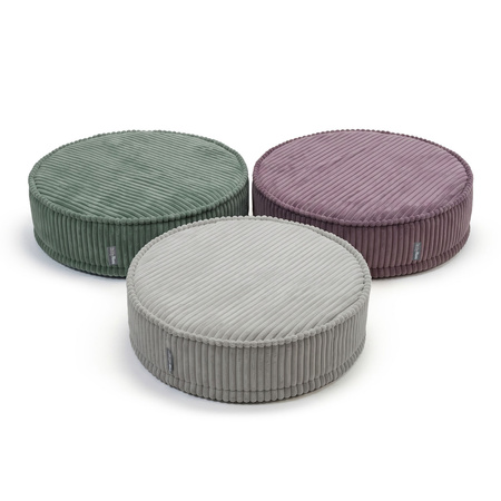 KiddyMoon 3-Teilige Schaumstoff Elements für Kinder Kinderzimmer-Accessoire, grün/hellgrau/violett, Mx3