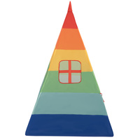 Tipi Spielzelt mit Bälle Indianerzelt für Kinder Kinderzimmer Zelt, mehrfarbig:mint/gelb/grün/blau/rot/orange, 200 Bälle