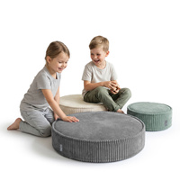KiddyMoon 3-Teilige Schaumstoff Elements für Kinder Kinderzimmer-Accessoire, zielony-beżowy-ciemnoszary