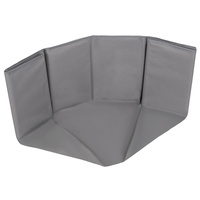 Faltbare Bällebad mit Bälle für Kinder Spielbad, grau:perle/grau/transparent/puderrosa, 200 Bälle