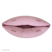 KiddyMoon Peapod Sensorischer Stuhl für Kinder Aufblasbarer Entlastungstherapie, rosa, M
