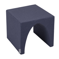 KiddyMoon Spielplatz aus Schaumstoff mit Quadrat Bällebad Bälle Hindernisläufen, dunkelblau:babyblue/blau/perle, Bällebad (300 Bälle) + Version 2