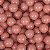 KiddyMoon Kinder Bälle für Bällebad Baby Einfarbige Plastikbälle ∅7cm Made in EU, lachsfarben, 50