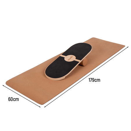 Kork Yogamatte Mit Rutschfeste Oberfläche Natürliche Langlebig Korkstruktur Vielseitig Nutzbar Und Perfekt Für Pilates Fitness Oder Balanceübungen, Natürlich, Einheitsgröße