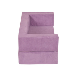 KiddyMoon Kindersofa und Bällen Für Kinder Weiches Schaumstoff-Sofa Leich Modulares Sofa Vielseitig Abnehmbarer Bezug Perfekt für Spiel Lernen und Entspannung, Violett, Sofa