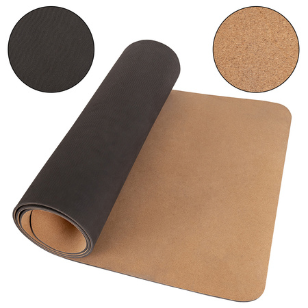 Kork Yogamatte Mit Rutschfeste Oberfläche Natürliche Langlebig Korkstruktur Vielseitig Nutzbar Und Perfekt Für Pilates Fitness Oder Balanceübungen, Natürlich, Einheitsgröße