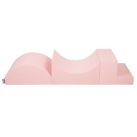 KiddyMoon Spielplatz aus Schaumstoff 3-teiliges Set Hindernisläufen, pink, Multi-Größe