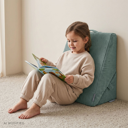 KiddyMoon Modulares Kinderkissen aus Polyester für Kinder, grün, M